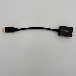 StarTech DisplayPort to VGA Video Adapter Converter DP2VGA2 Rev 2 Black Gold